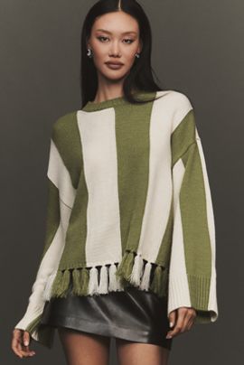 SIMONMILLER Faye Tassel Wool Blend Sweater