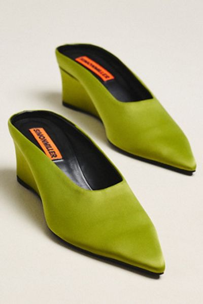 SIMONMILLER Gala Pointed-Toe Wedge Mules