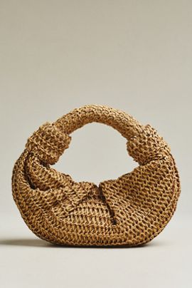 SIMONMILLER Lopsy Raffia Bag