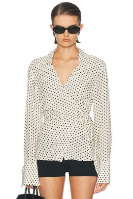 SIMONMILLER SIMONMILLER Anya Crepe Wrap Top
