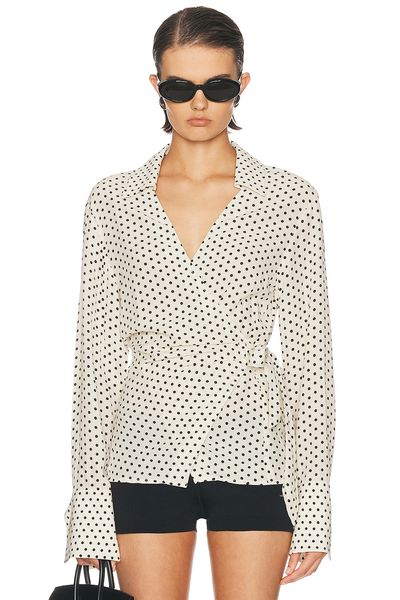 SIMONMILLER SIMONMILLER Anya Crepe Wrap Top