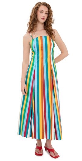 SIMONMILLER SIMONMILLER Astrid Poplin Dress Vibrant Multi Stripe