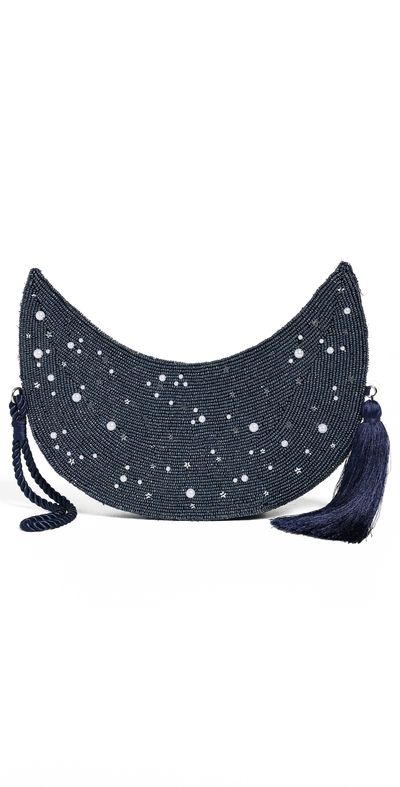 SIMONMILLER SIMONMILLER Beaded Crescent Wristlet Navy One