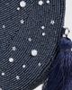 SIMONMILLER SIMONMILLER Beaded Crescent Wristlet Navy One - 5