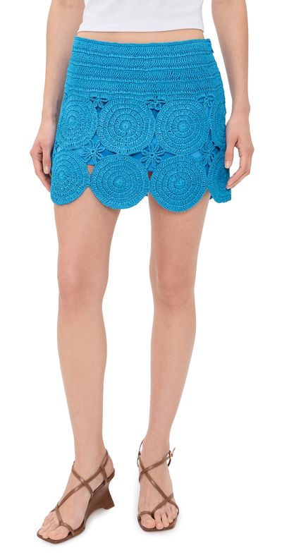 SIMONMILLER SIMONMILLER Beep Beep Mini Skirt Adriatic Blue