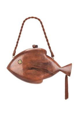 SIMONMILLER SIMONMILLER Carved Fish Clutch