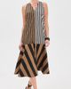 SIMONMILLER SIMONMILLER Celeste Poplin Dress Black/Tan Stripe Combo - 2
