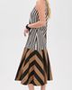 SIMONMILLER SIMONMILLER Celeste Poplin Dress Black/Tan Stripe Combo - 4