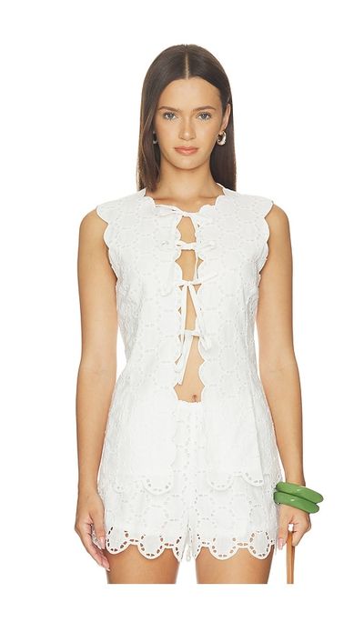 SIMONMILLER SIMONMILLER Delilah Eyelet Tie Top