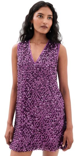 SIMONMILLER SIMONMILLER Fountain Sequin Dress Amethyst