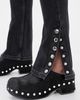 SIMONMILLER SIMONMILLER Haircalf Studded Rio Clogs Black/Silver - 3