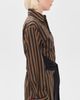 SIMONMILLER SIMONMILLER Inna Poplin Top Choco Brown/Black Stripe - 4