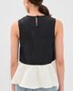 SIMONMILLER SIMONMILLER Iris Moire Top Black/Bone - 3