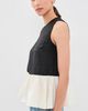 SIMONMILLER SIMONMILLER Iris Moire Top Black/Bone - 4