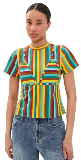 SIMONMILLER SIMONMILLER Kini Striped Tee Vibrant Multi Stripe