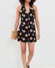 SIMONMILLER SIMONMILLER Kirra Linen Mini Dress Black/Tan Polka Dot - 5