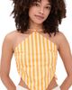 SIMONMILLER SIMONMILLER Kit Poplin Tie Top SUNGOLD/ECRU STRIPE - 1
