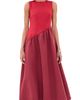 SIMONMILLER SIMONMILLER Laurel Moire Midi Dress Pomegranate/Bordeaux - 1