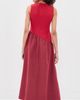 SIMONMILLER SIMONMILLER Laurel Moire Midi Dress Pomegranate/Bordeaux - 3