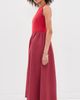 SIMONMILLER SIMONMILLER Laurel Moire Midi Dress Pomegranate/Bordeaux - 4