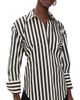 SIMONMILLER SIMONMILLER Loch Striped Poplin Button Up Top Black/White Stripe - 1