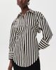 SIMONMILLER SIMONMILLER Loch Striped Poplin Button Up Top Black/White Stripe - 2