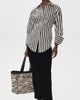 SIMONMILLER SIMONMILLER Loch Striped Poplin Button Up Top Black/White Stripe - 5