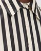 SIMONMILLER SIMONMILLER Loch Striped Poplin Button Up Top Black/White Stripe - 6