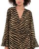 SIMONMILLER SIMONMILLER Marion Chiffon Dress Tiger Stripe - 1