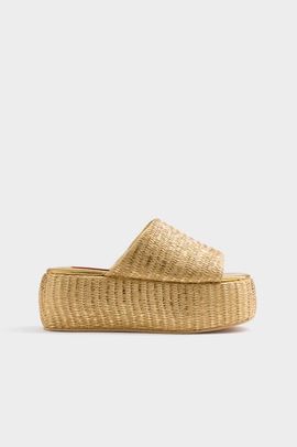SIMONMILLER SIMONMILLER Metallic Raffia Cloudy Platform