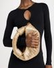 SIMONMILLER SIMONMILLER Metallic Raffia Lopsy Bag Gold/Natural One - 3