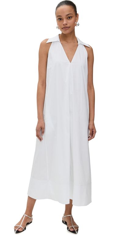 SIMONMILLER SIMONMILLER Nava Poplin Midi Dress Macadamia