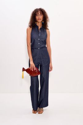 SIMONMILLER SIMONMILLER Pia Chambray Side Zip Pant
