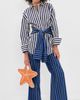 SIMONMILLER SIMONMILLER Pia Poplin Pants Cobalt Stripe - 5