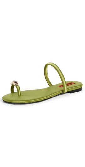 SIMONMILLER SIMONMILLER Pipe Sandals MOSS GREEN/CLEAR