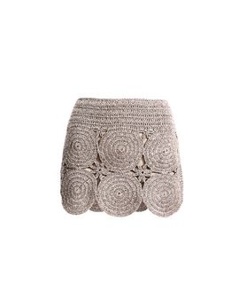 SIMONMILLER SIMONMILLER Raffia Beep Beep Mini Skirt
