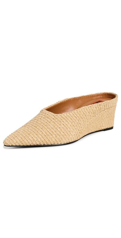 SIMONMILLER SIMONMILLER Raffia Gala Wedges Natural