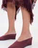 SIMONMILLER SIMONMILLER Satin Pointed Gala Wedges Bordeaux - 3