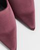 SIMONMILLER SIMONMILLER Satin Pointed Gala Wedges Bordeaux - 6