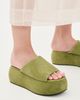 SIMONMILLER SIMONMILLER Suede Cloudy Platforms Moss Green - 3