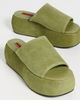 SIMONMILLER SIMONMILLER Suede Cloudy Platforms Moss Green - 5