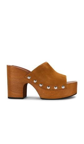 SIMONMILLER SIMONMILLER Suede Sol Wood Sandal