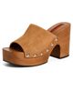 SIMONMILLER SIMONMILLER Suede Sol Wood Sandals Tobacco - 1