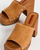 SIMONMILLER SIMONMILLER Suede Sol Wood Sandals Tobacco - 5