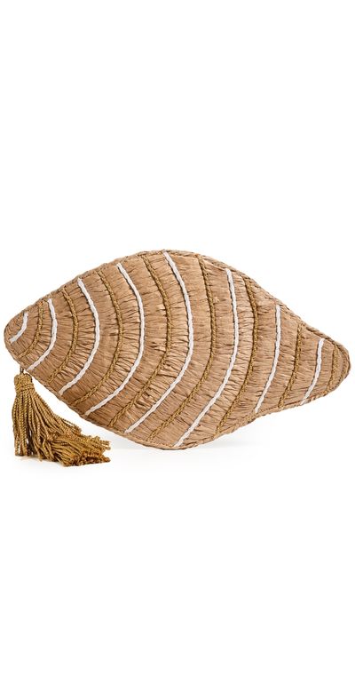 SIMONMILLER SIMONMILLER Tulip Shell Clutch Gold/Natural One