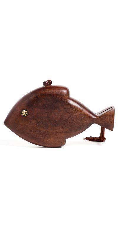 SIMONMILLER SIMONMILLER Wooden Fish Bag Mahogany One