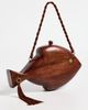 SIMONMILLER SIMONMILLER Wooden Fish Bag Mahogany One - 4