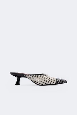 SIMONMILLER SIMONMILLER Woven Gala Mule Kitten Heel