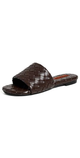 SIMONMILLER SIMONMILLER Woven Salerno Sandals Chocolate