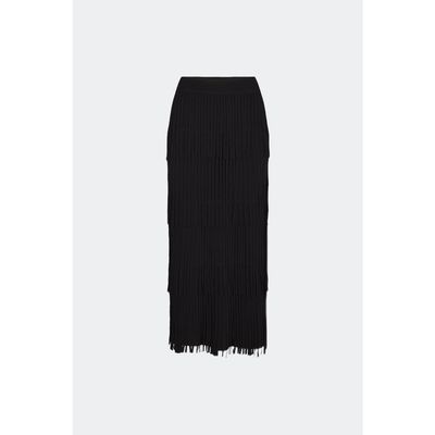 SIMONMILLER SIMONMILLER Za Za Knit Fringe Maxi Skirt - Black 